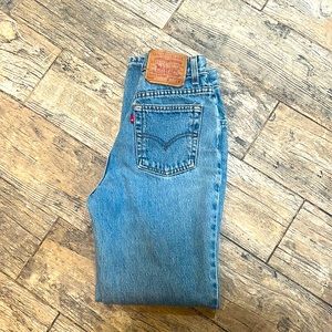 Vintage USA Levi's 512 Slim Fit Tapered Leg 100% Cotton 7 s High Rise Mom Jeans